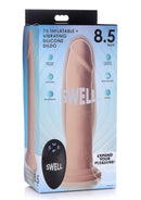 Swell 7X Inflatable & Vibrating Silicone Rechargeable Dildo with Remote Control 8.5in