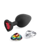 Glams Xchange Heart Silicone Anal Plug