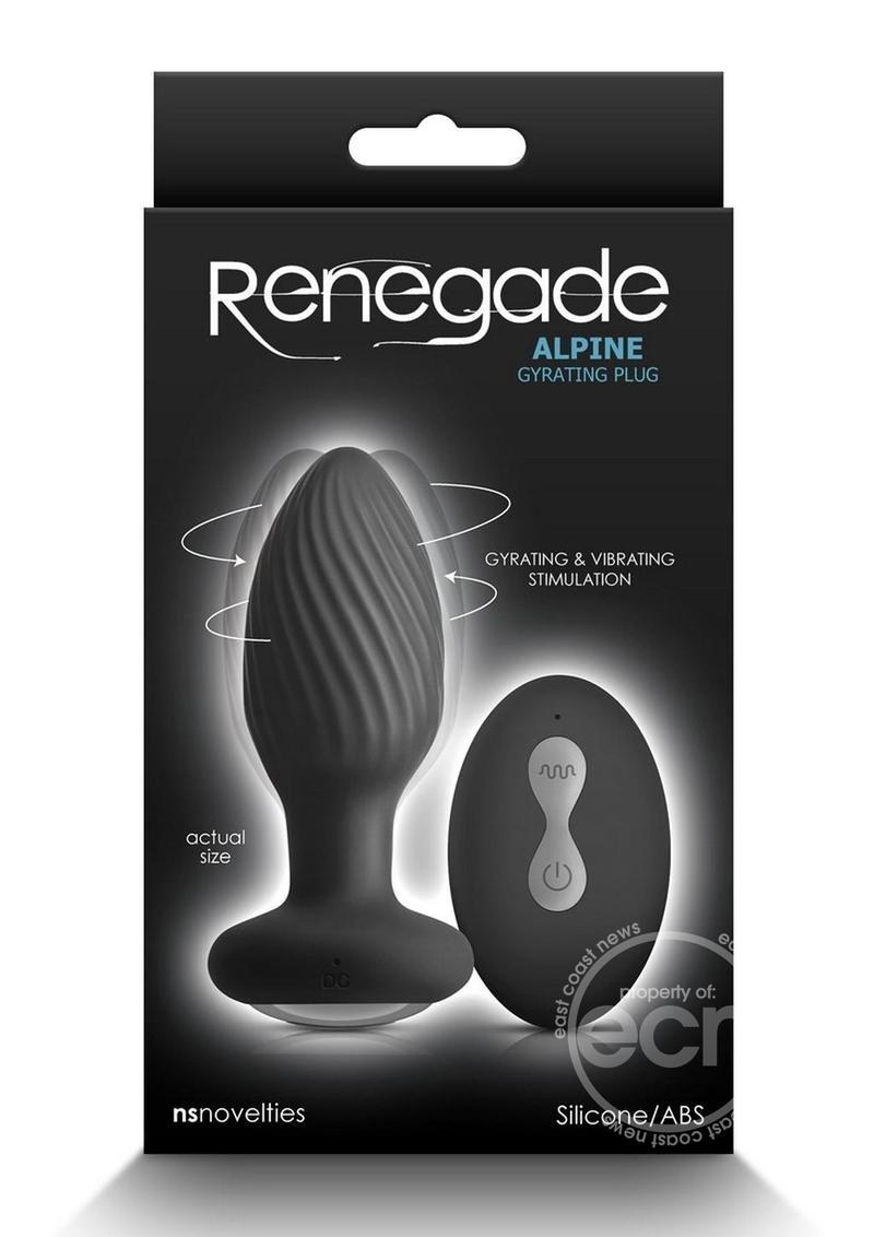 Renegade Alpine Rechargeable Silicone Anal Plug with Remote Control