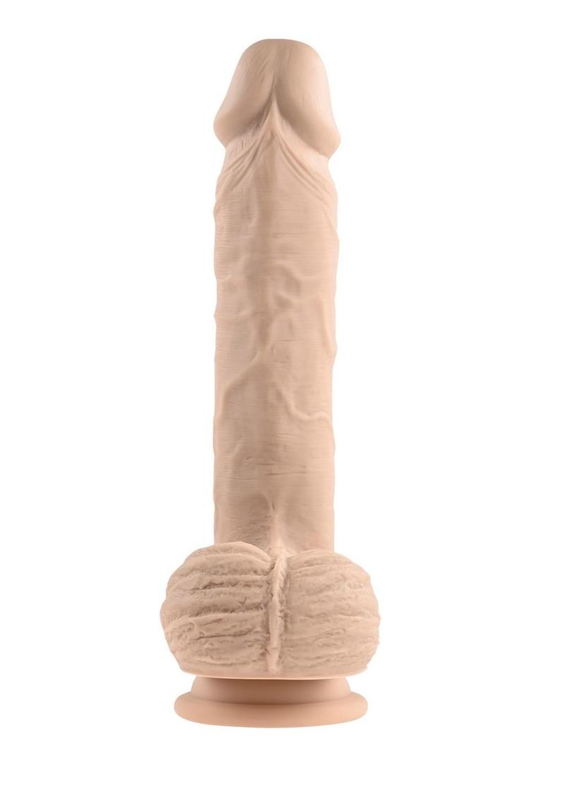 Full Monty Silicone Rechargeable Realistic Dildo with Remote Control 9in