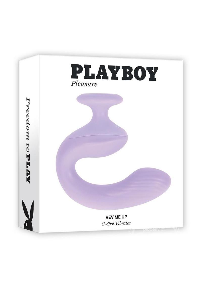 Playboy Rev Me Up Rechargeable Silicone Dual Vibrator with Clitoral Stimulator