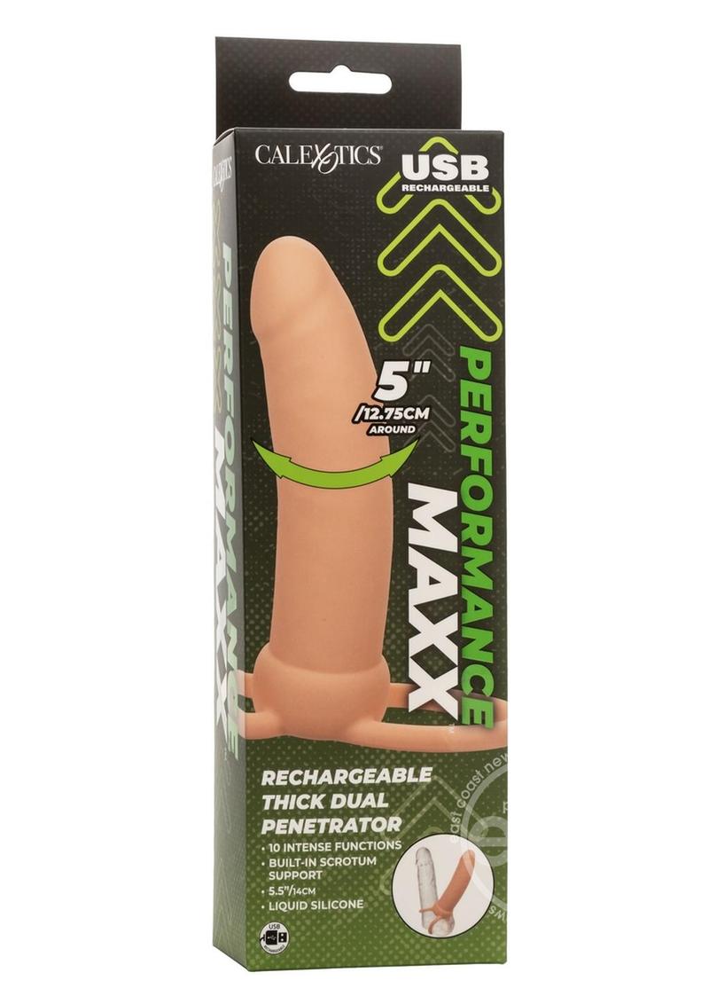 Performance Maxx Rechargeable Silicone Thick Dual Penetrator Extender