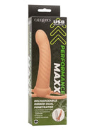 Performance Maxx Rechargeable Silicone Ribbed Dual Penetrator Extender