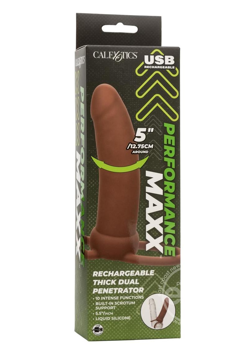 Performance Maxx Rechargeable Silicone Thick Dual Penetrator Extender