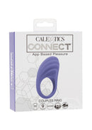 CalExotics Connect Couples Ring Rechargeable Silicone App Compatible Cock Ring with Remote