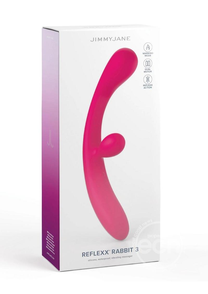 JimmyJane Reflexx Rabbit 3 Rechargeable Silicone Vibrator