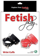 Fetish Play Wrist Cuffs Vegan Leather