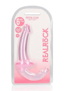 RealRock Crystal Clear Strapless Strap-On 6in