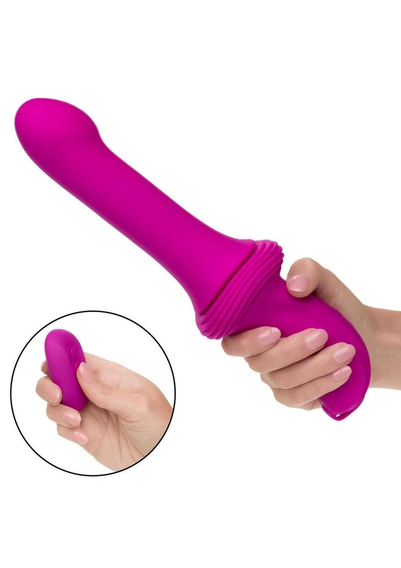 Overdrive Rechargeable Silicone Sex Machine Smooth Thruster with Remote Control