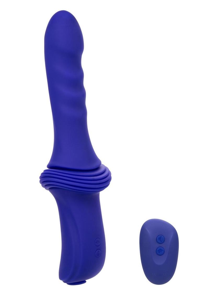 Overdrive Rechargeable Silicone Sex Machine Ridge Thruster with Remote Control