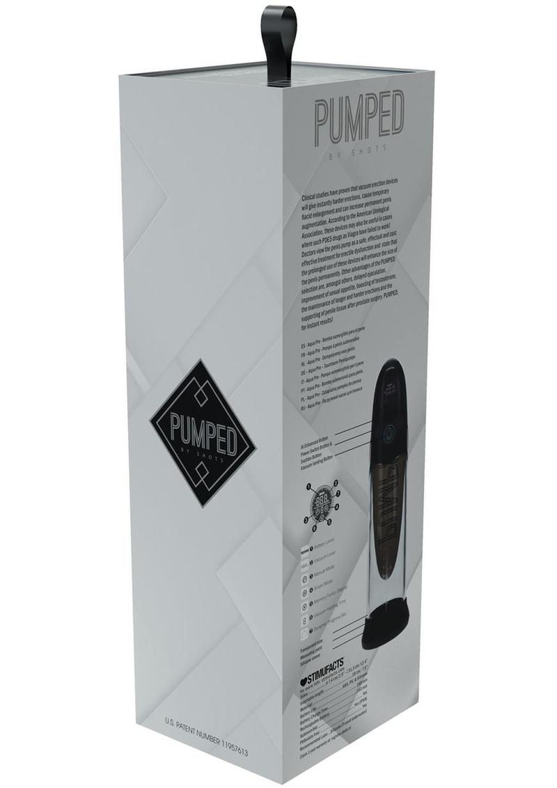 Pumped Aqua Pro Submersible Automatic Rechargeable Silicone AI Tech Enhanced Penis Pump