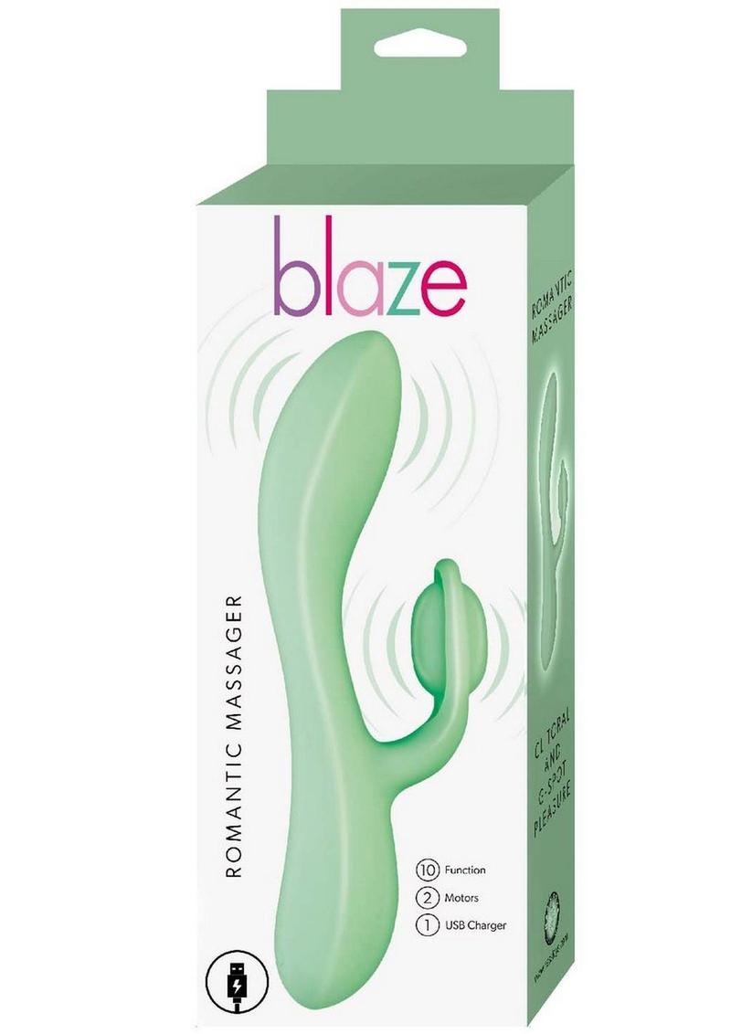 Blaze Romantic Rechargeable Silicone Rabbit Vibrator