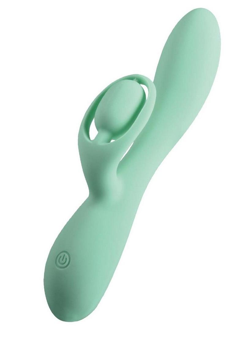 Blaze Romantic Rechargeable Silicone Rabbit Vibrator