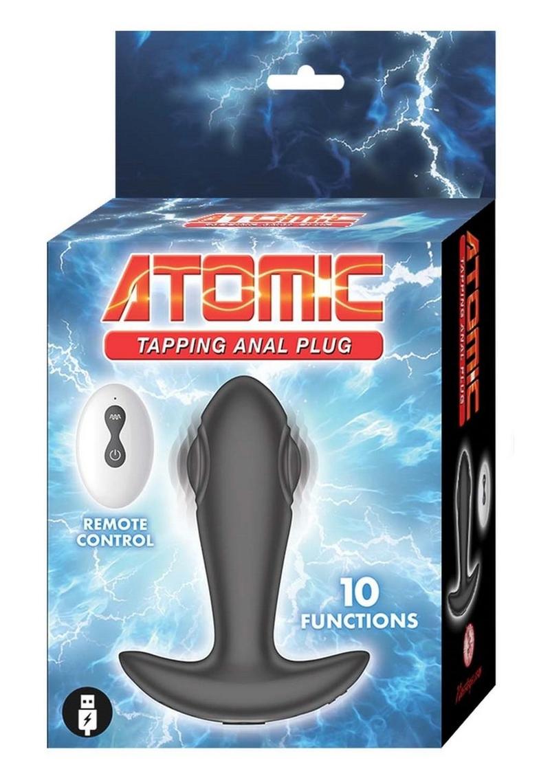 Atomic Tapping Rechargeable Silicone Anal Plug with Remote Control