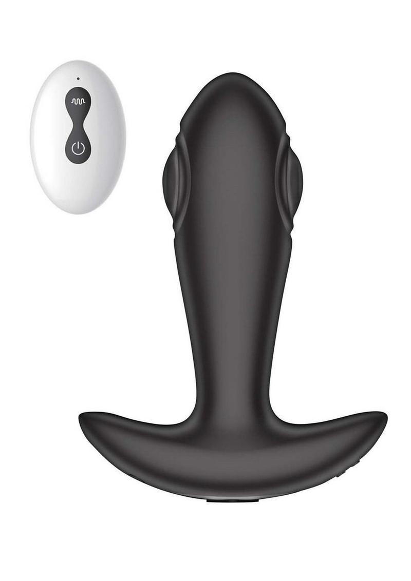 Atomic Tapping Rechargeable Silicone Anal Plug with Remote Control