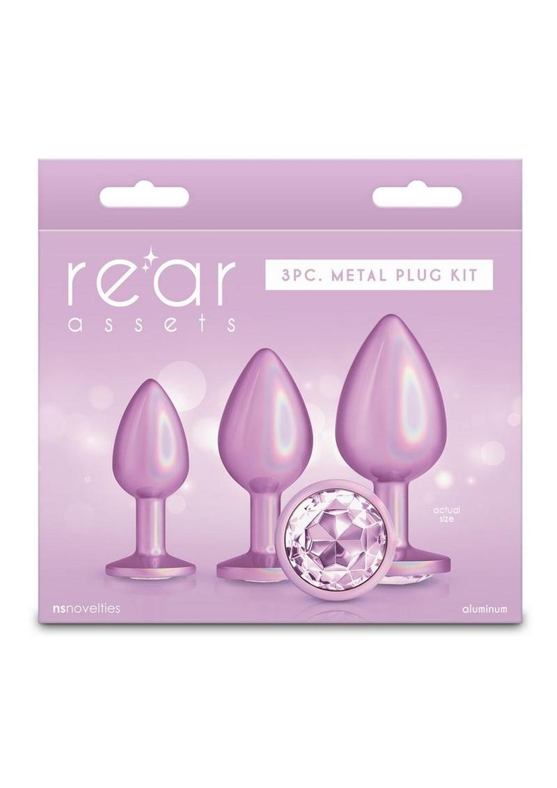 Rear Assets Trainer Chrome Plated Anal Plugs Kit (3pc Set)