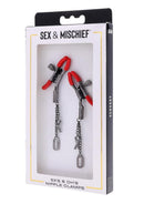 Sex & Mischief Ex's & Oh's Nipple Clamps