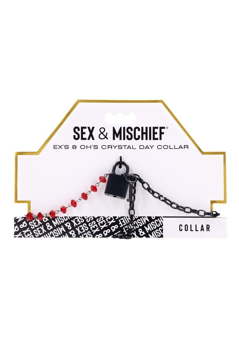 Sex & Mischief Ex's & Oh's Crystal Day Collar