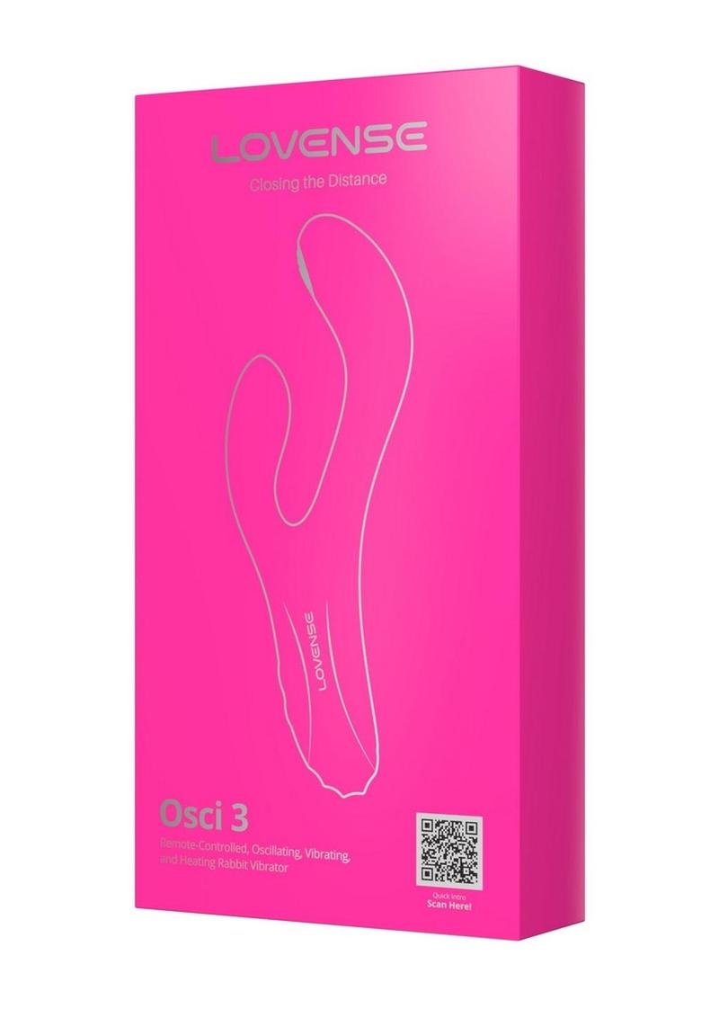 Lovense OSCI 3 Rechargeable Silicone G-Spot Vibrator With Clitoral Stimulator
