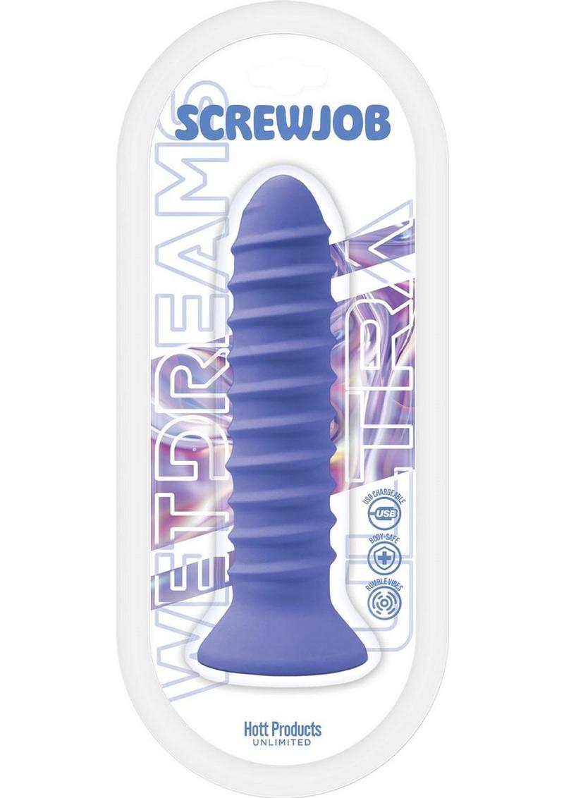 Wet Dreams Screwjob Rechargeable Silicone Multi-Speed Screw Shape Vibr Wet Dreams Screwjob Rechargeable Silicone Multi-Speed Screw Shape Vibr