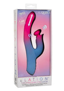 Elation Thrusting Rechargeable Silicone Dual Stimulator