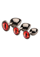Creature Cocks Red Eye Metal Butt Plug Set (3 Piece)