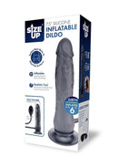 Size Up Ripple Inflatable Silicone Dildo 7.5in