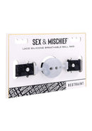 Sex & Mischief Lace Silicone Breathable Ball Gag