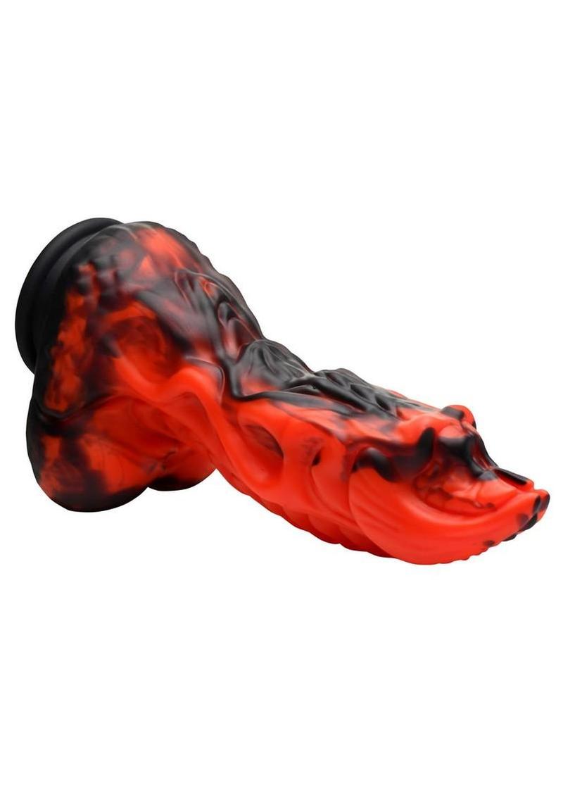 Dragon Thrust Rechargeable Silicone Thrusting & Vibrating Dildo