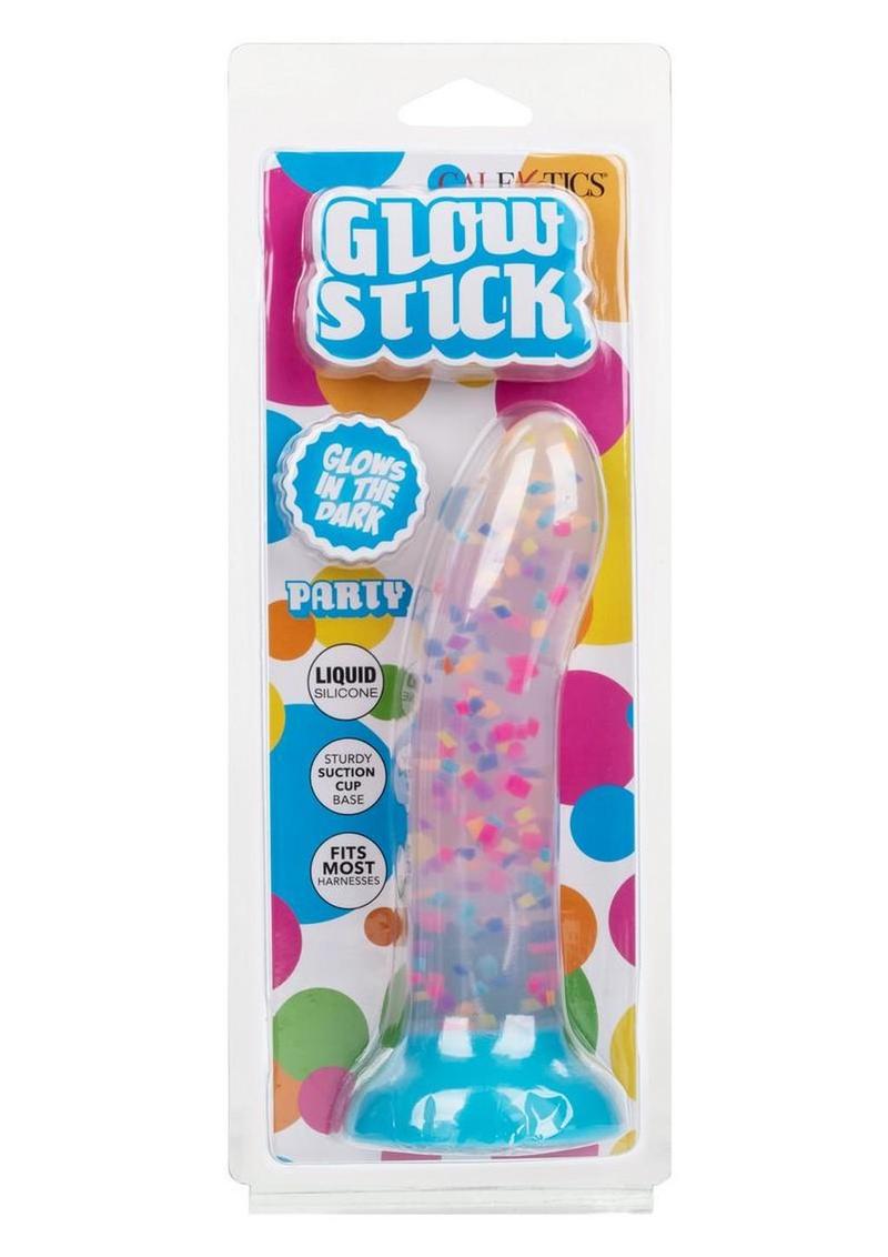 Glow Stick Party Silicone Glow-In-The-Dark Dildo with Suction