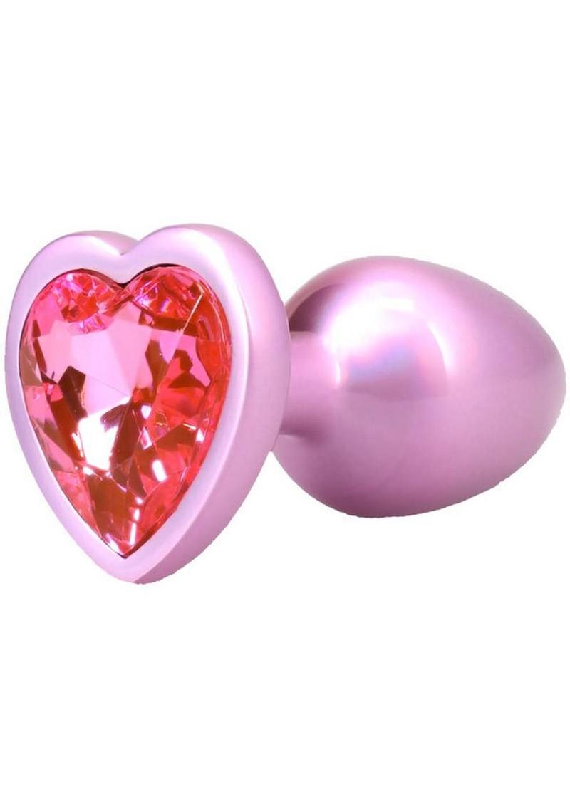 Booty Bling Heart Diamond Jeweled Wearable Metal Plug