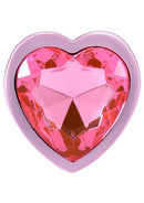 Booty Bling Heart Diamond Jeweled Wearable Metal Plug