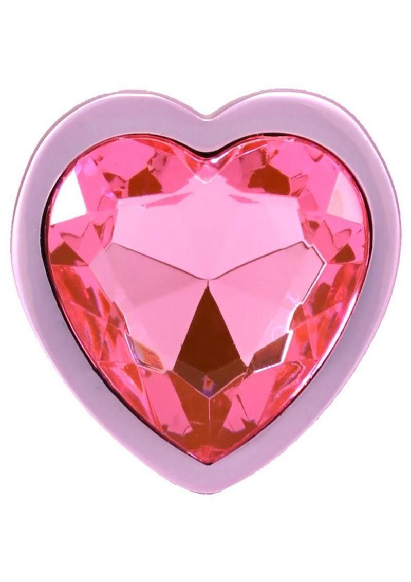 Booty Bling Heart Diamond Jeweled Wearable Metal Plug