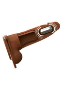 Fantasy X-Tensions Elite Vibrating Rechargeable Silicone Dual Density Hollow Strap-On 6in - Caramel