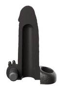Fantasy X-Tensions Vibrating Real Feel Extension with Rechargeable Bullet 2in - Black
