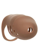 Performance Maxx Rechargeable Silicone Stud Dildo 7.5in - Caramel
