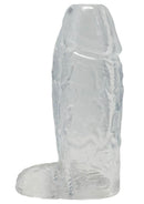 TitanMen Cock Sleeve with Ball Strap 6In - Clear