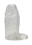 TitanMen Cock Sleeve with Ball Strap 4.5In - Clear