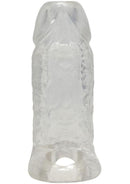 TitanMen Cock Sleeve with Ball Strap 4.5In - Clear