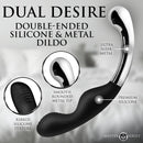 Dual Desire Dual-Ended Silicone & Metal Dildo