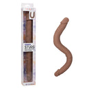Silicone Studs® Bend and Hold Dual Dong 16"/40.75 cm - Brown