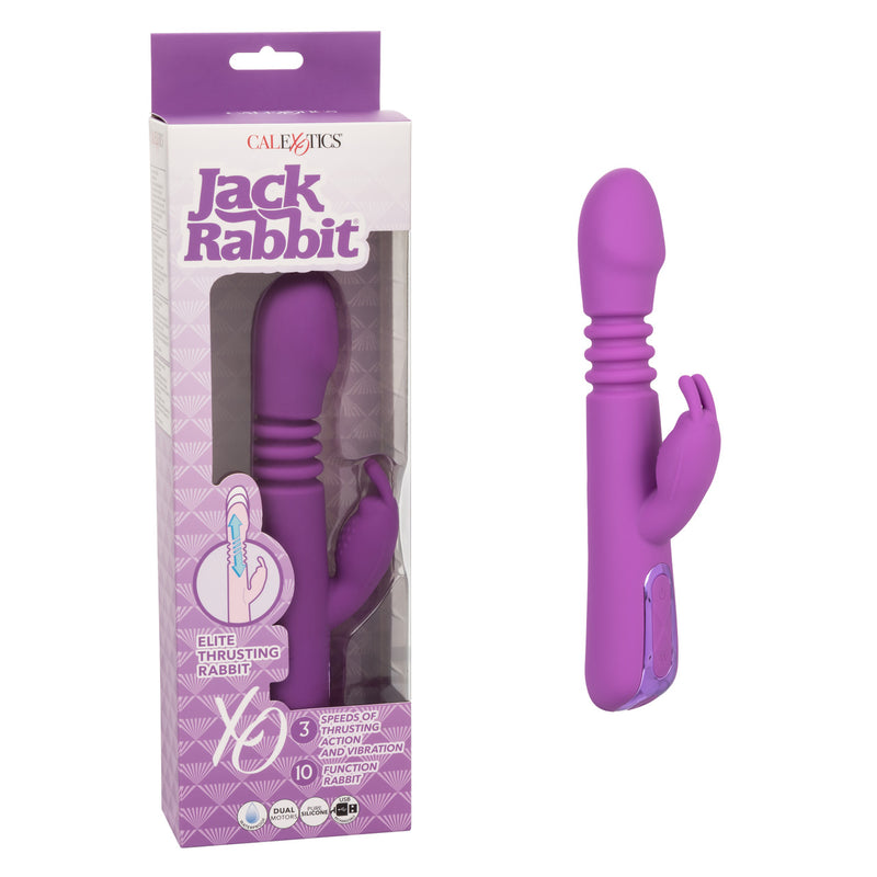 Jack Rabbit Elite Thrusting Rabbit Silicone Rechargeable Vibrator