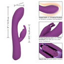 Jack Rabbit Elite Warming Rabbit Rechargeable Silicone Vibrator with Clitoral Stimulator