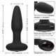 Bionic Pressure Rimming Probe Rechargeable Silicone Anal Stimulator - Black