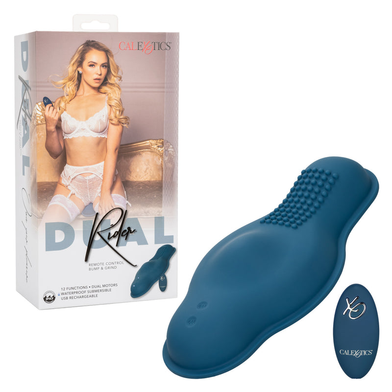 Dual Rider Rechargeable Silicone Remote Control Bump & Grind Massage