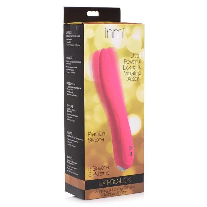 8X Pro-Lick Vibrating & Licking Silicone Tongue Vibrator