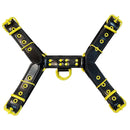Leather Bondage O.T H- Front Harness with Colored Accessories