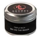 SECRET LOVERS SEX ON THE BEACH MINI EDIBLE MASSAGE CANDLE 1OZ