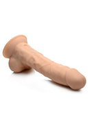 Fleshstixxx Silicone Rechargeable Vibrating Dong with Balls - 8in