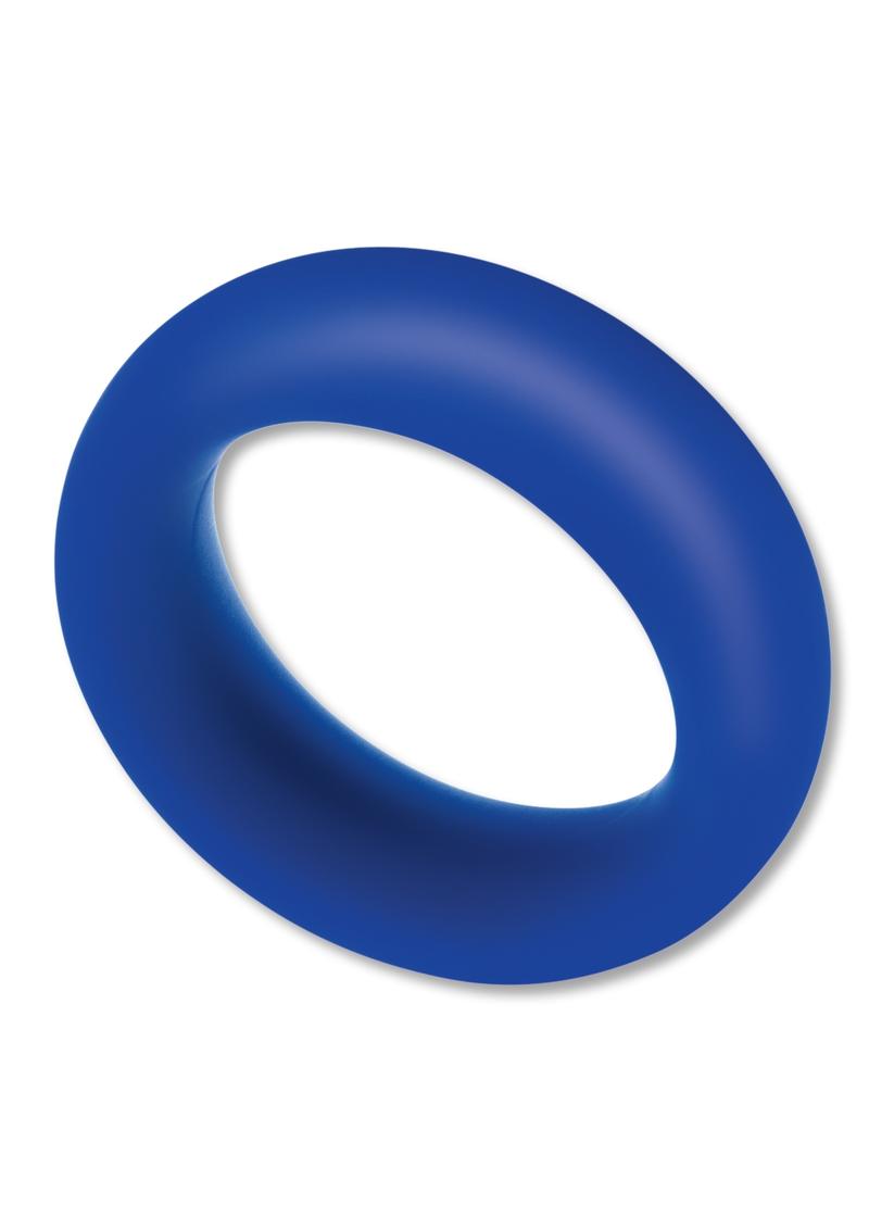 Zolo Extra Thick Silicone Cock Ring - Navy